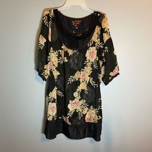 Johnny Was Sheer Floral Dress